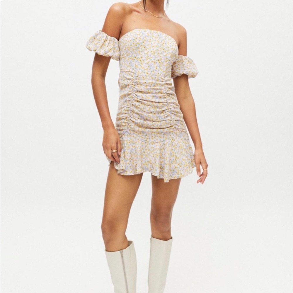 Urban outfitters off the shoulder floral dress